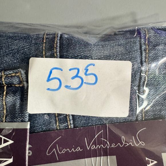 Gloria Vanderbilt Amanda Womens Jeans Size 8 Blue Denim Tapered Leg High Rise - Picture 14 of 15